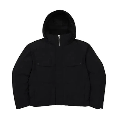 FILA FW23 Solid Color Zip-Up Hoodie Jacket Unisex Black FS2DJF4102M-BLK