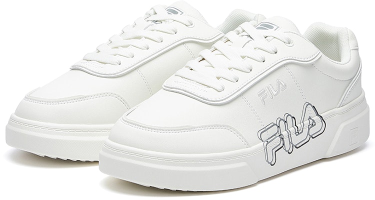 斐乐 Game Point 白色厚底休闲鞋 F12M031303FSW Lookbook 斐乐 Game Point 白色厚底休闲鞋 F12M031303FSW