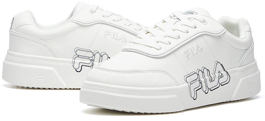 斐乐 Game Point 白色厚底休闲鞋 F12M031303FSW Shop 斐乐 Game Point 白色厚底休闲鞋 F12M031303FSW