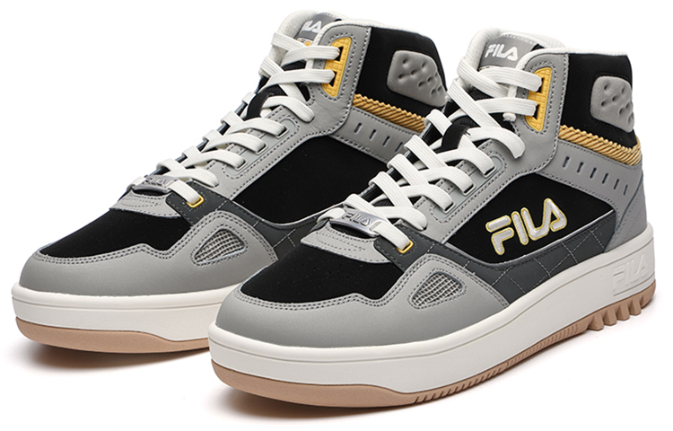 Order FILA斐樂 高筒 復古籃球鞋 男款 灰黑