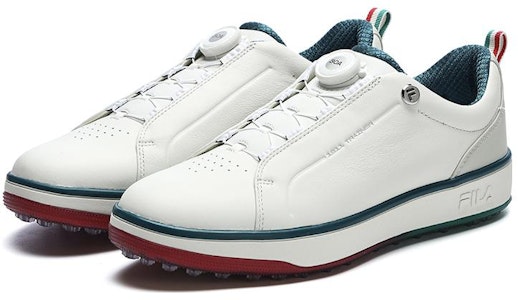 フィラゴルフ 1911 シューズ 白/緑 A12M311707FVS Order フィラゴルフ 1911 シューズ 白/緑 A12M311707FVS