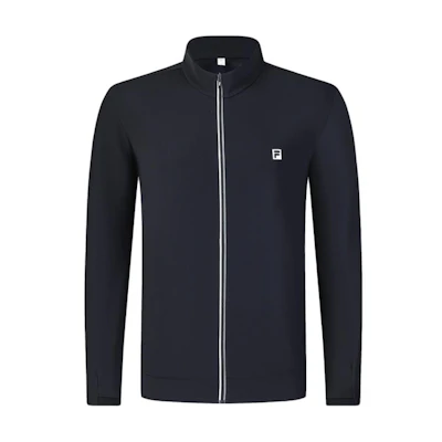 FILA Golf Casual Zip-Up Jacket with Stand Collar in Legendary Blue. A11M445501F-NV