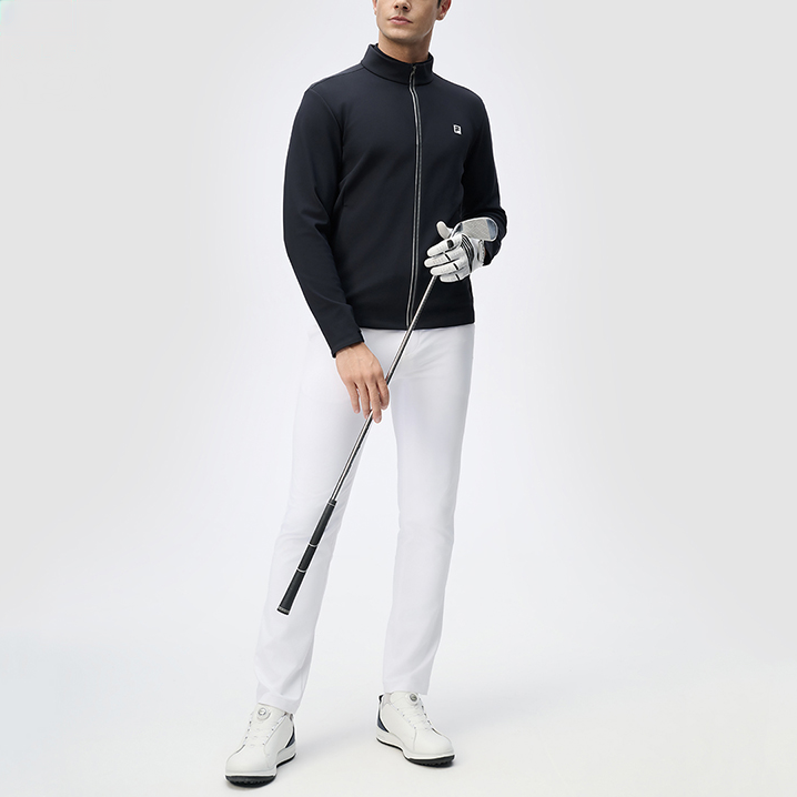 Shop FILA Golf  Casual Zip-Up Jacket with Stand Collar in Legendary Blue. A11M445501F-NV