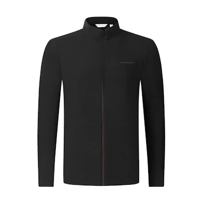 FILA Golf Solid Black High-Neck Sports Jacket. A11M345502FBK