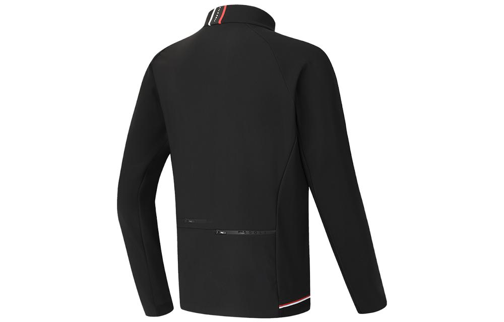 Lookbook Chaqueta deportiva FILA Golf negra de cuello alto sólido. A11M345502FBK