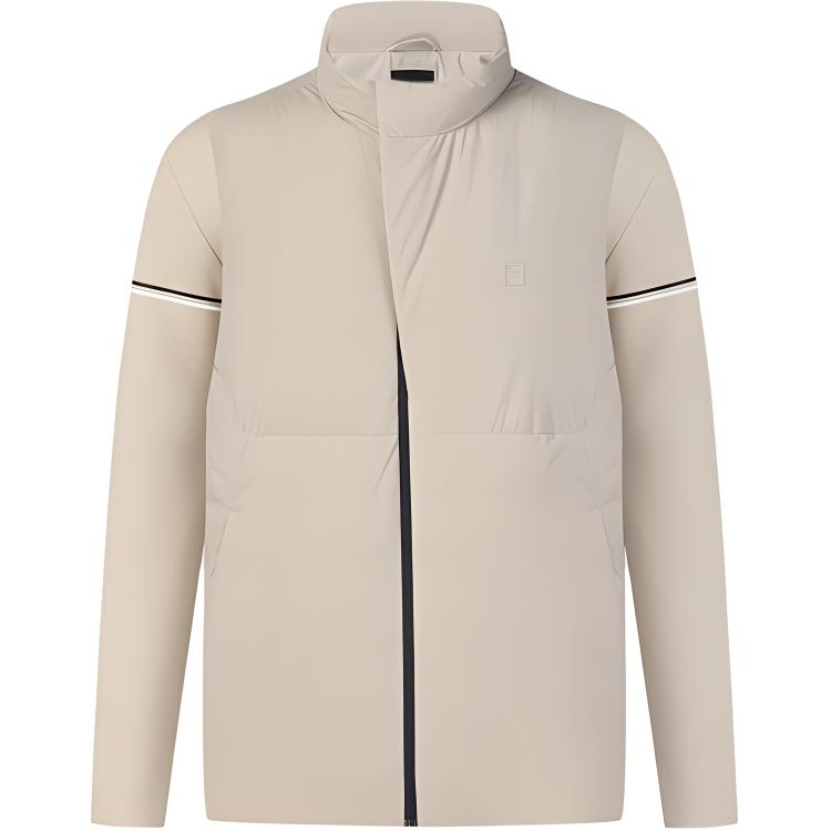 FILA Golf  Triple-Layer Down Jacket - Warm, Comfy, Tobacco Camel Color. A11M445908F-LK