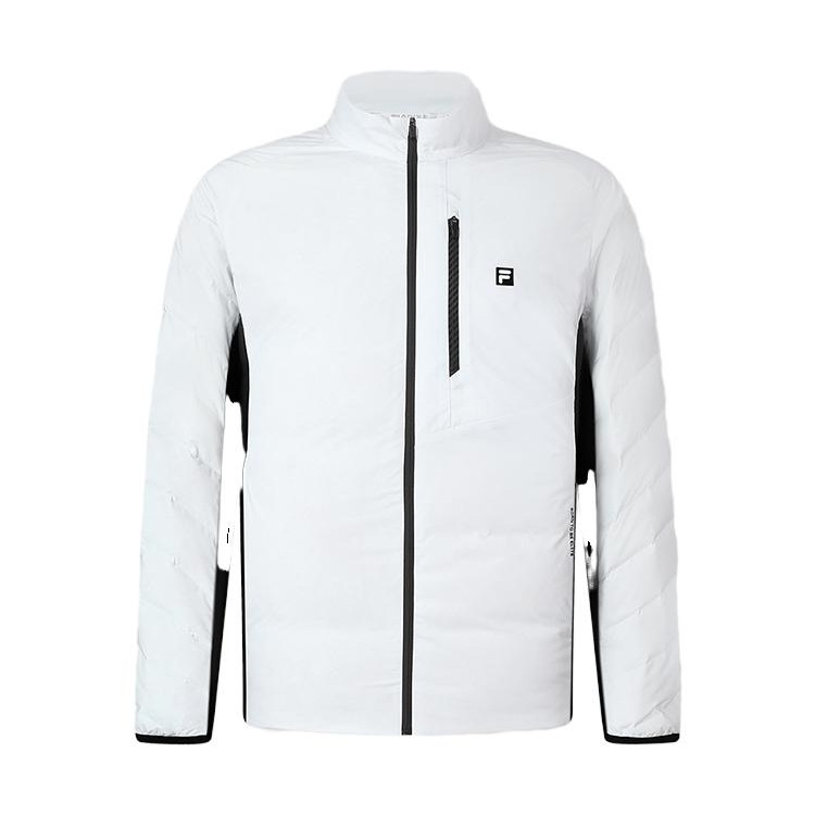 FILA Golf Colorblock Elite Puffer Jacket for Men - Jade White. A11M345704F-WT