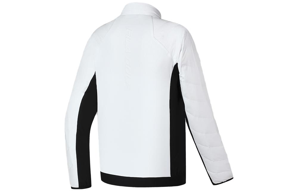 Lookbook FILA Golf Jaket Puffer Pria Elite Warna Blok - Jade White. A11M345704F-WT