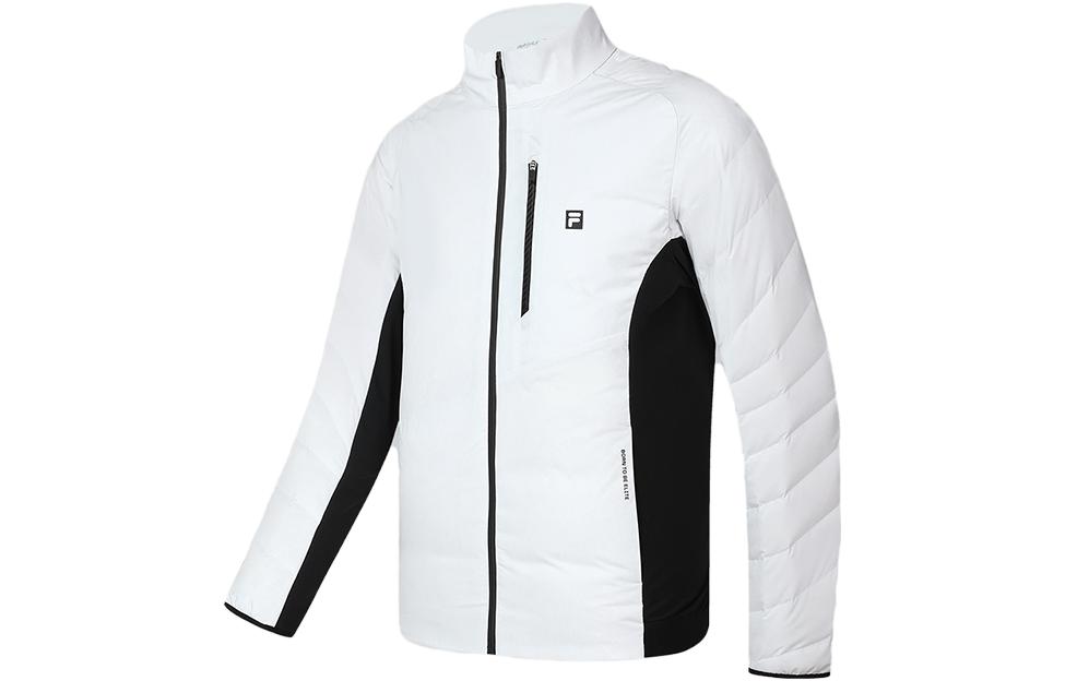 Shop FILA Golf Jaket Puffer Pria Elite Warna Blok - Jade White. A11M345704F-WT