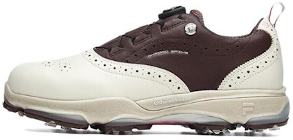 FILA Golf Oxford Spike Sneakers 'White Brown' A12M241601FLF FILA Golf Oxford Spike Sneakers 'White Brown' A12M241601FLF