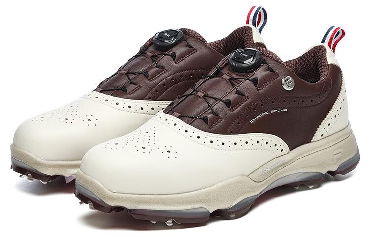 Lookbook FILA斐樂 Gf Oxford Spike 舒適百搭 減震防滑耐磨 低幫 高爾夫球鞋 男款 灰黑