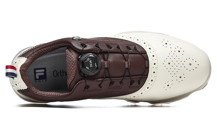Shop FILA斐樂 Gf Oxford Spike 舒適百搭 減震防滑耐磨 低幫 高爾夫球鞋 男款 灰黑