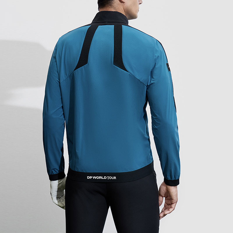 FILA Golf Retro Colorblock Windbreaker Jacket for Men - Logger Blue A11M415705F-DG 圖 5