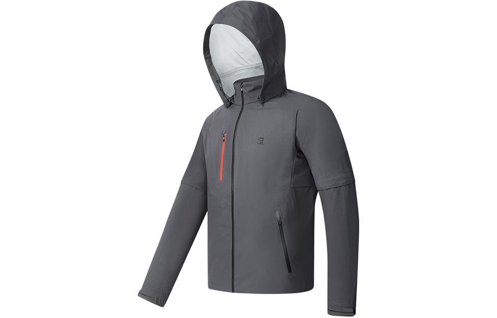 FILA Golf Series  Black Hooded Woven Jacket A11M415707F-BK