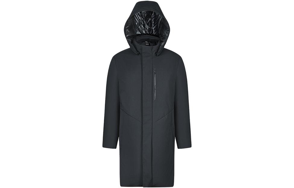 FILA Golf Series  Long Hooded Down Jacket - Solid Black A11M345903FBK 圖 2