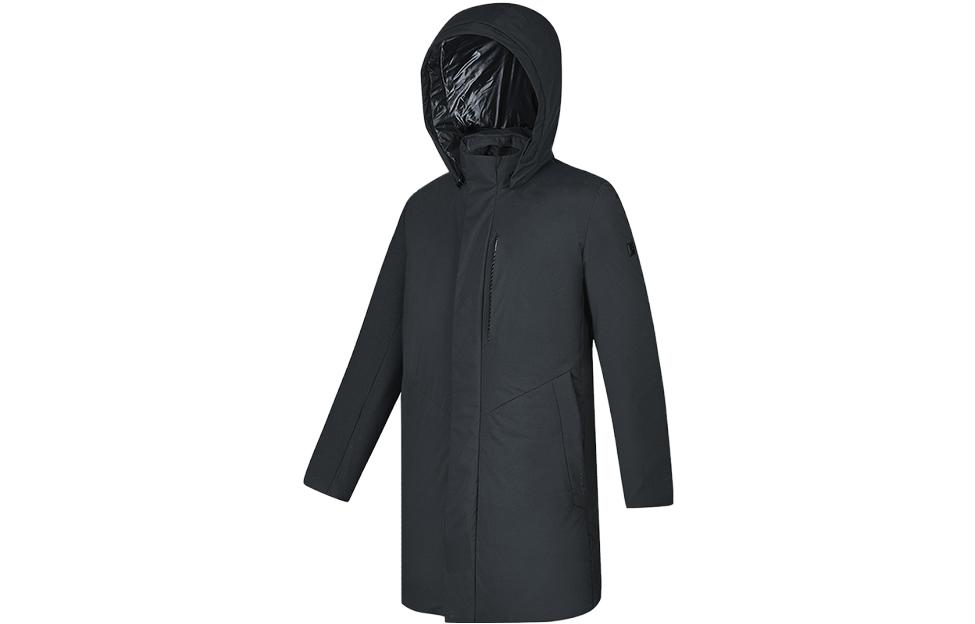FILA Golf Series  Long Hooded Down Jacket - Solid Black A11M345903FBK 圖 4