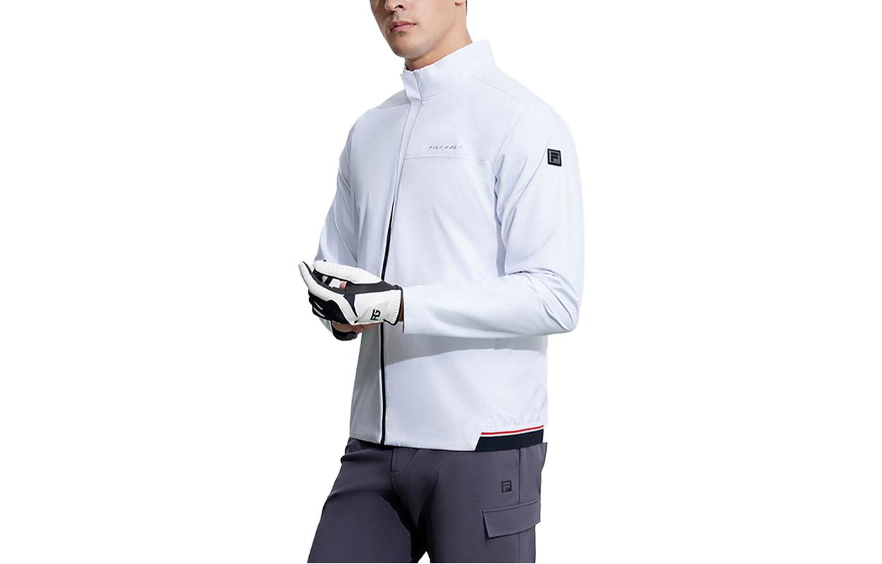 FILA Golf Series Elite Woven Jacket for Men Jade White A11M345702F-WT
