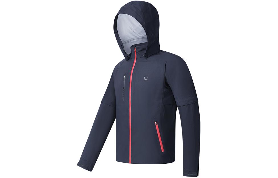 FILA Golf Series Legendary Blue Hooded Woven Jacket A11M415707F-NV 圖 2