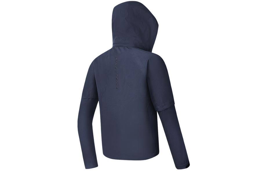 FILA Golf Series Legendary Blue Hooded Woven Jacket A11M415707F-NV 圖 3