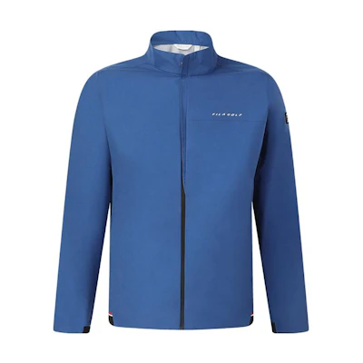 FILA Golf Series Porcelain Blue Solid Stand Collar Woven Jacket A11M345702F-BU