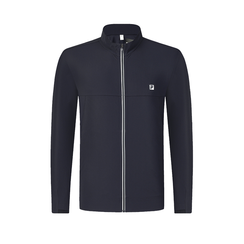FILA Golf Soft Knit Long Sleeve Jacket - Legend Blue A11M445504F-NV