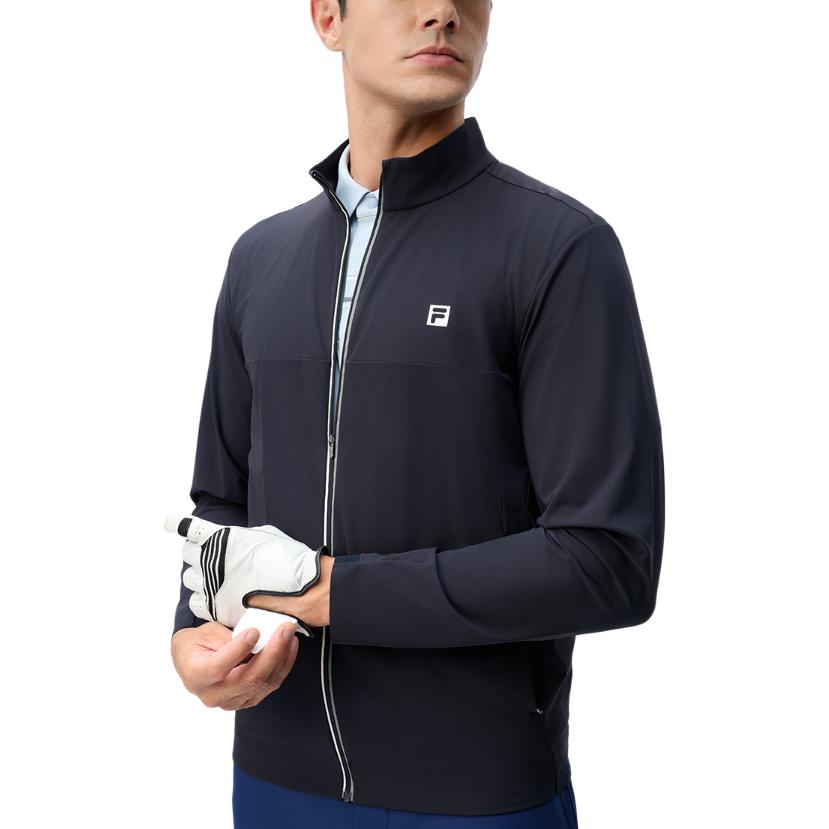 FILA Golf Soft Knit Long Sleeve Jacket - Legend Blue A11M445504F-NV 圖 4