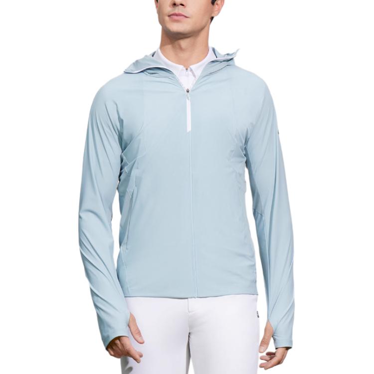 Shop FILA Golf Jaket Bertudung Lengan Panjang Hijau Verdant A11M425508F-QT