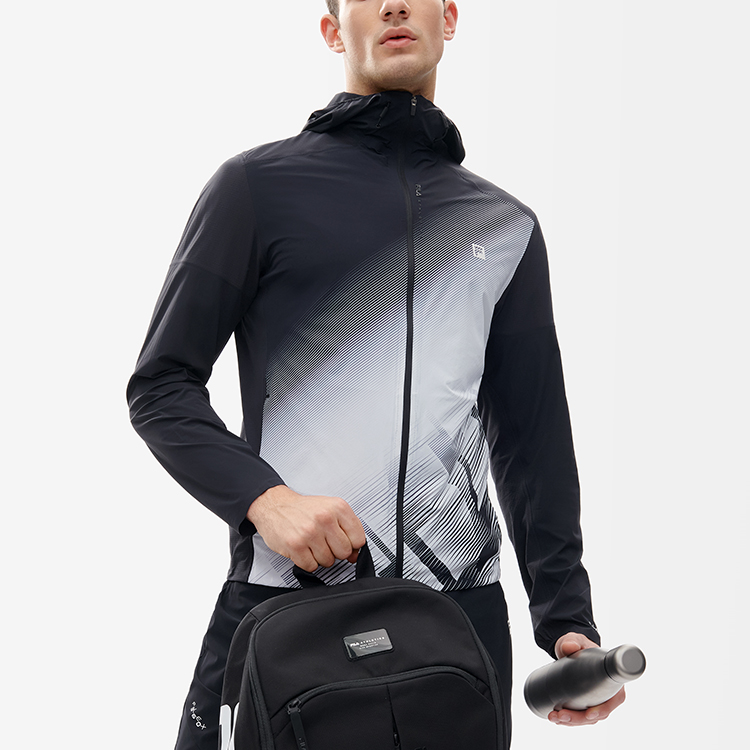 FILA Gradient Logo Print Hooded Woven Jacket Multicolor Casual Outerwear A11M221705F-ZA 圖 5