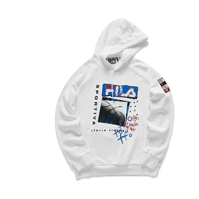 FILA Graffiti Street Hoodie White T11M042220F-WT