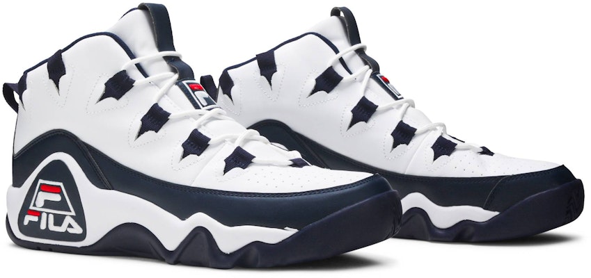 FILA Grant Hill 1 'Putih Navy' 1BM00636-125 Cheap FILA Grant Hill 1 'Putih Navy' 1BM00636-125