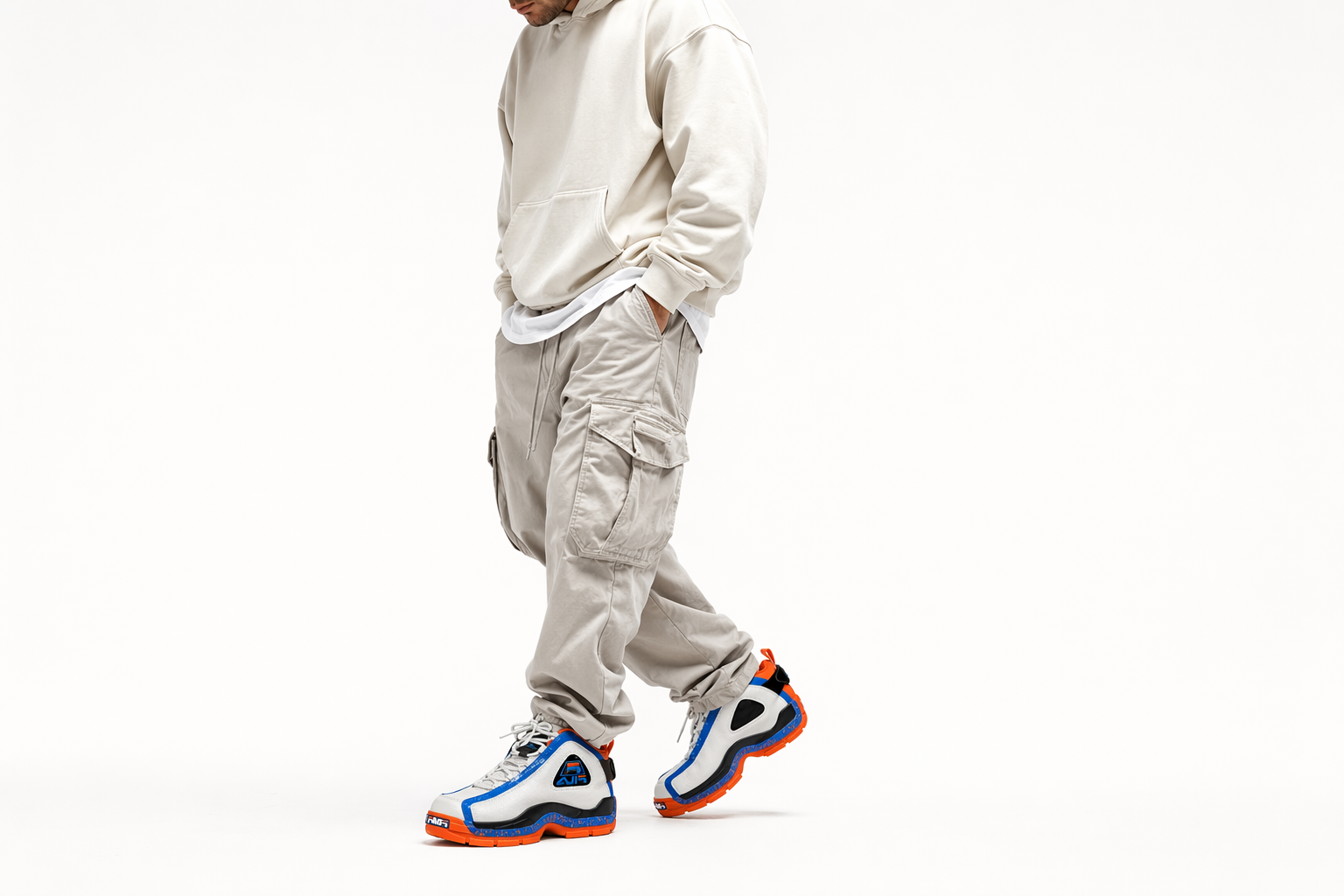 Order FILA グラント ヒル 2 'ホワイトブルーオレンジ' 1BM01789-132 1BM01789-132