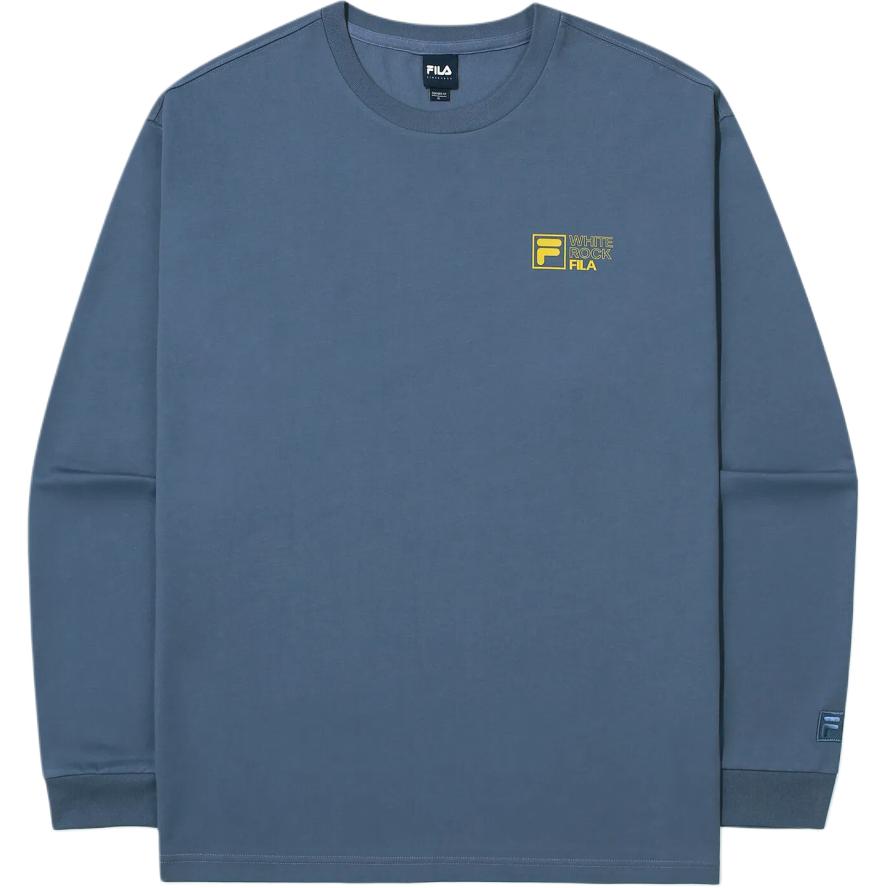FILA Graphic Print Pullover Crewneck Sweatshirt Unisex Blue FS2RLG3102X-DEM
