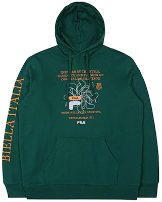 FILA 男款綠色印花連帽衫 FS2POC1126X-FGR Buy FILA 男款綠色印花連帽衫 FS2POC1126X-FGR