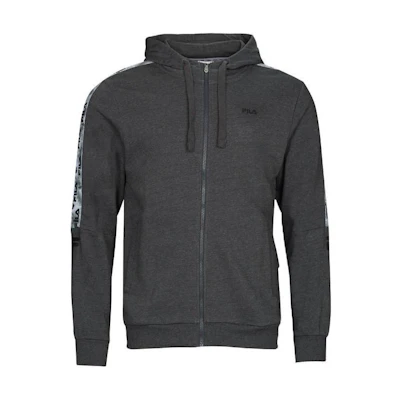 FILA Gray Logo Zipper Drawstring Hooded Jacket FAM0191800-29