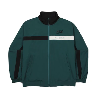 FILA Green Unisex Zip-Up Long-Sleeve Casual Jacket FS2JKF3101X-DGR