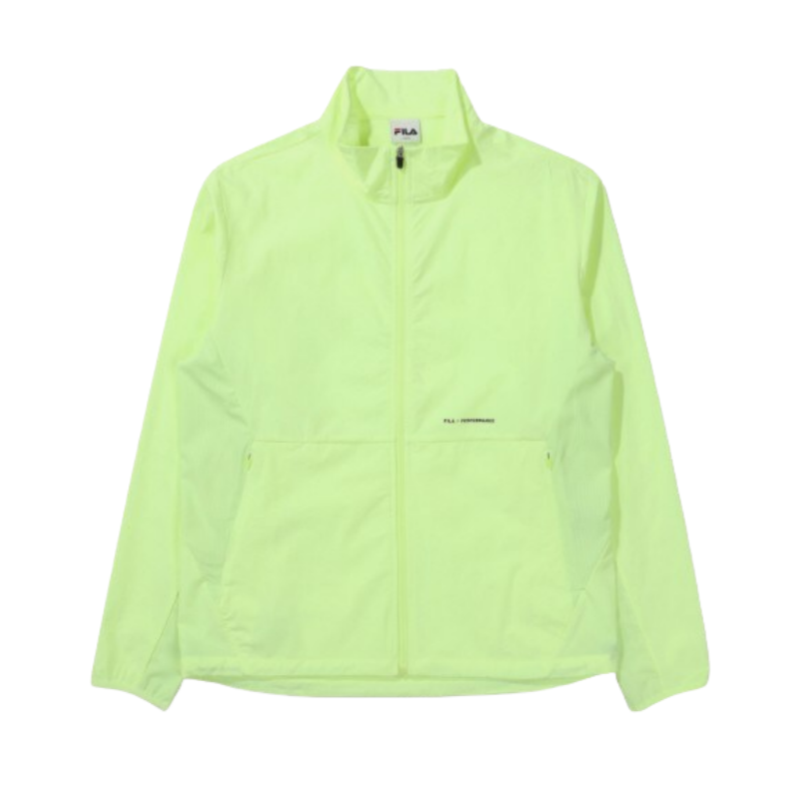 FILA Green Zip-Up High Collar Jacket FS2WTE1201M-LIE