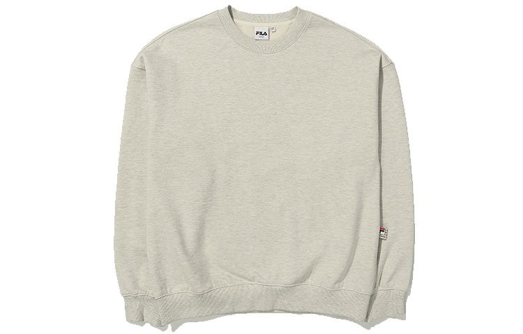 FILA Grey Solid Color Casual Sweatshirt FE2POE5107X-OTL