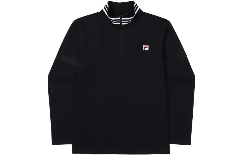 FILA Half-Zip High Collar Sweatshirt Black Long Sleeve 1100FS2RLF4301MBLK