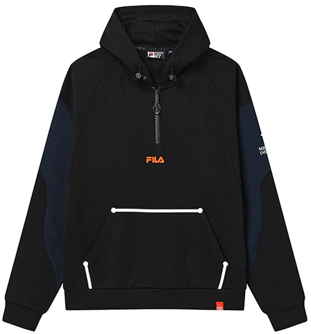 fila-half-zip-pullover-sweatshirt-black-cotton-blend-casual-style-f11-m249211-f-bk