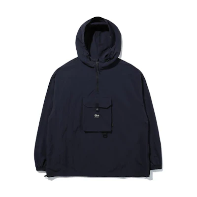 FILA Half-Zip Solid Hoodie - Deep Blue FE2JKD6104X-INA