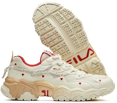 FILA Heritage-FHT Dad Shoes Beige/White F12M124166FSW Shop FILA Heritage-FHT Dad Shoes Beige/White F12M124166FSW