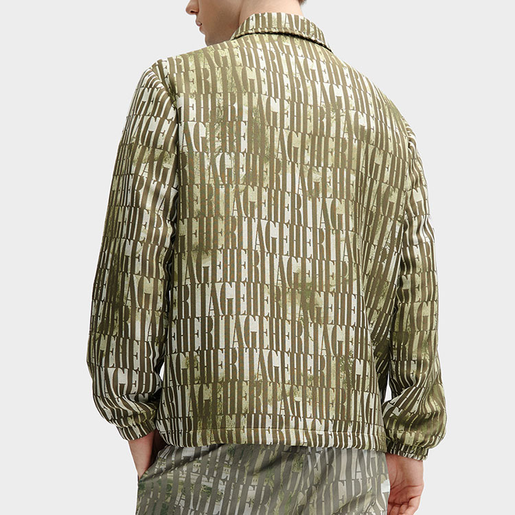 Shop FILA Heritage Jaket Kerah Kancing Lengan Panjang Motif All-Over Print F11M418707F-ZA