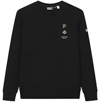 FILA HERITAGE Black Knit Pullover Sweatshirt Casual Sportswear F11M218215FBK FILA HERITAGE Black Knit Pullover Sweatshirt Casual Sportswear F11M218215FBK
