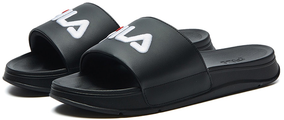 FILA Heritage FHT 'Black Platform Slides' F12M124623FBK Order FILA Heritage FHT 'Black Platform Slides' F12M124623FBK