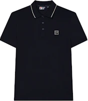 FILA Heritage Knit Breathable Stripe Polo Shirt Legend Blue F11M428119FNV FILA Heritage Knit Breathable Stripe Polo Shirt Legend Blue F11M428119FNV