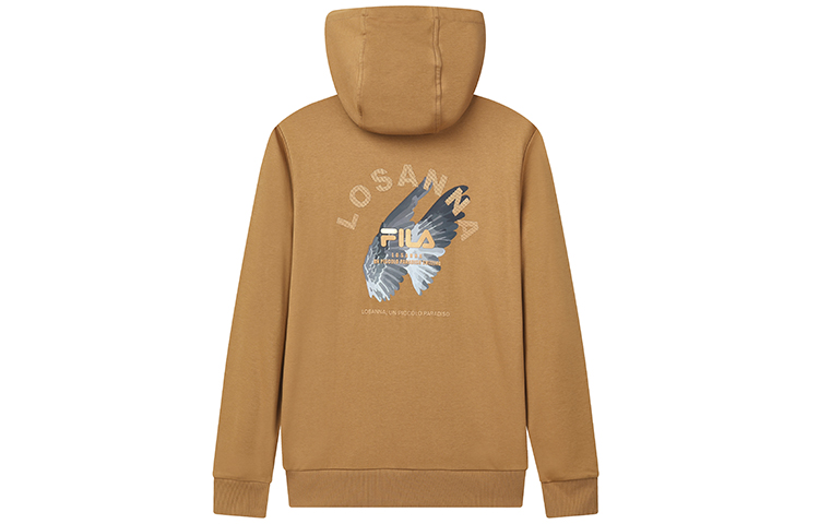 FILA Heritage Printed Pullover Hoodie Brown Syrup () F11M138255S-BN