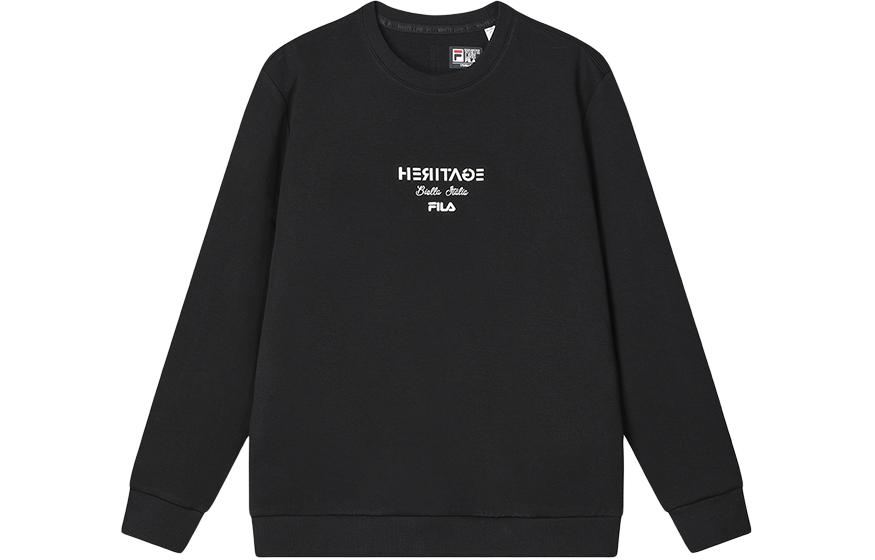 FILA Heritage Retro Sports Crewneck Pullover Sweatshirt - Black F11M418210F-BK