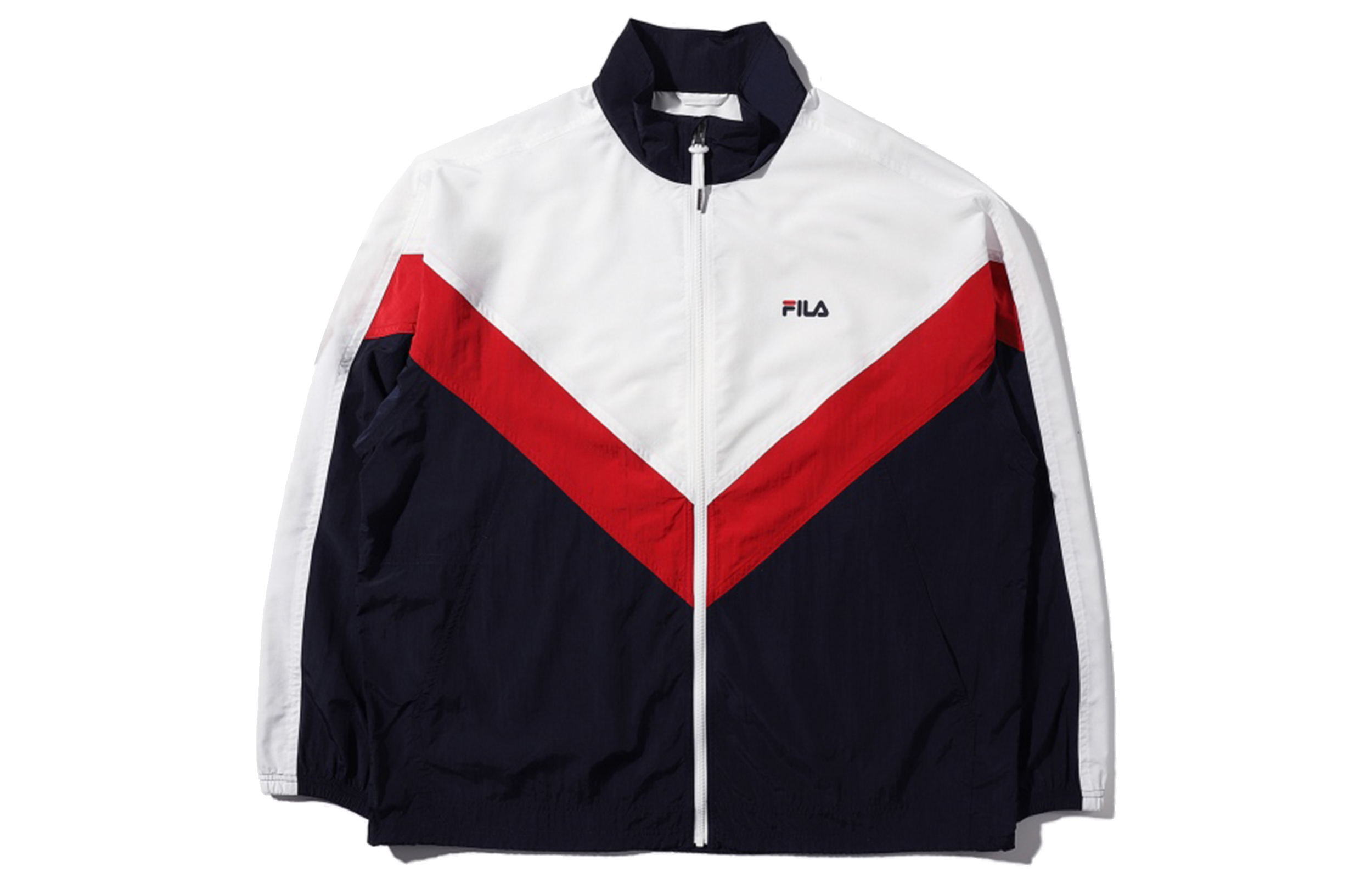 FILA Heritage Retro Sports Logo Jacket - White Unisex Casual Track Jacket FS2JKD2101X-INA