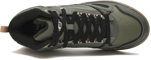 FILA斐樂 百搭休閒 輕鬆舒適 防滑耐磨 高幫 板鞋 男款 綠色 Lookbook FILA斐樂 百搭休閒 輕鬆舒適 防滑耐磨 高幫 板鞋 男款 綠色