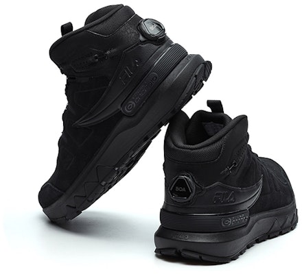 FILA High-Top Trail Running Shoe 'Black Cushioned Anti-Slip' A12M142210FBK Shop FILA High-Top Trail Running Shoe 'Black Cushioned Anti-Slip' A12M142210FBK